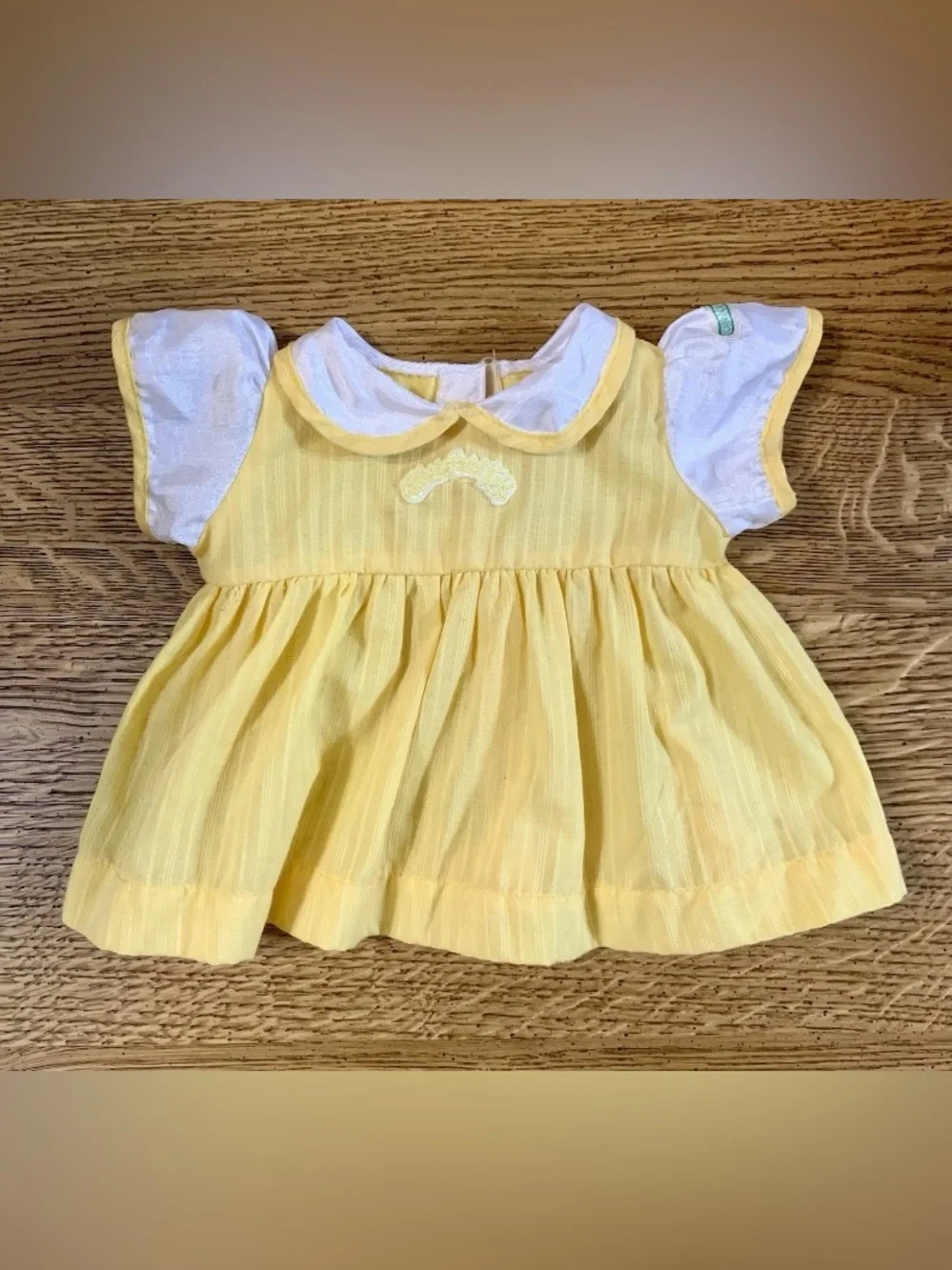 Vintage Cabbage Patch Kids Doll Rare HTF Yellow Logo Dress OK Factory